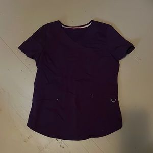 ScrubStar Small Purple Scrub Top